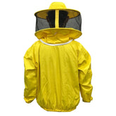 tuta da apicoltore bianca con velo rotondo